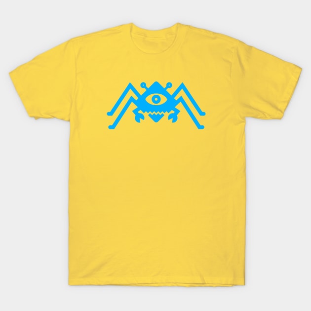 Diamond Spider Crab Bright Blue T-Shirt by Bug Robot